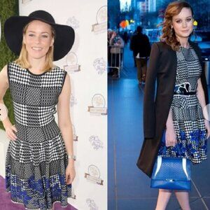 Alexander McQueen NWT Prince of Wales Dress jacquard dress